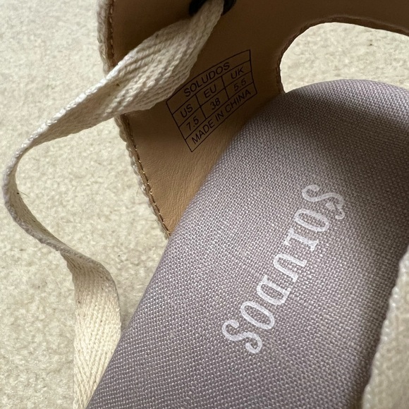 Soludos, Grey, Classic 3.5" Wedge - Picture 6 of 6